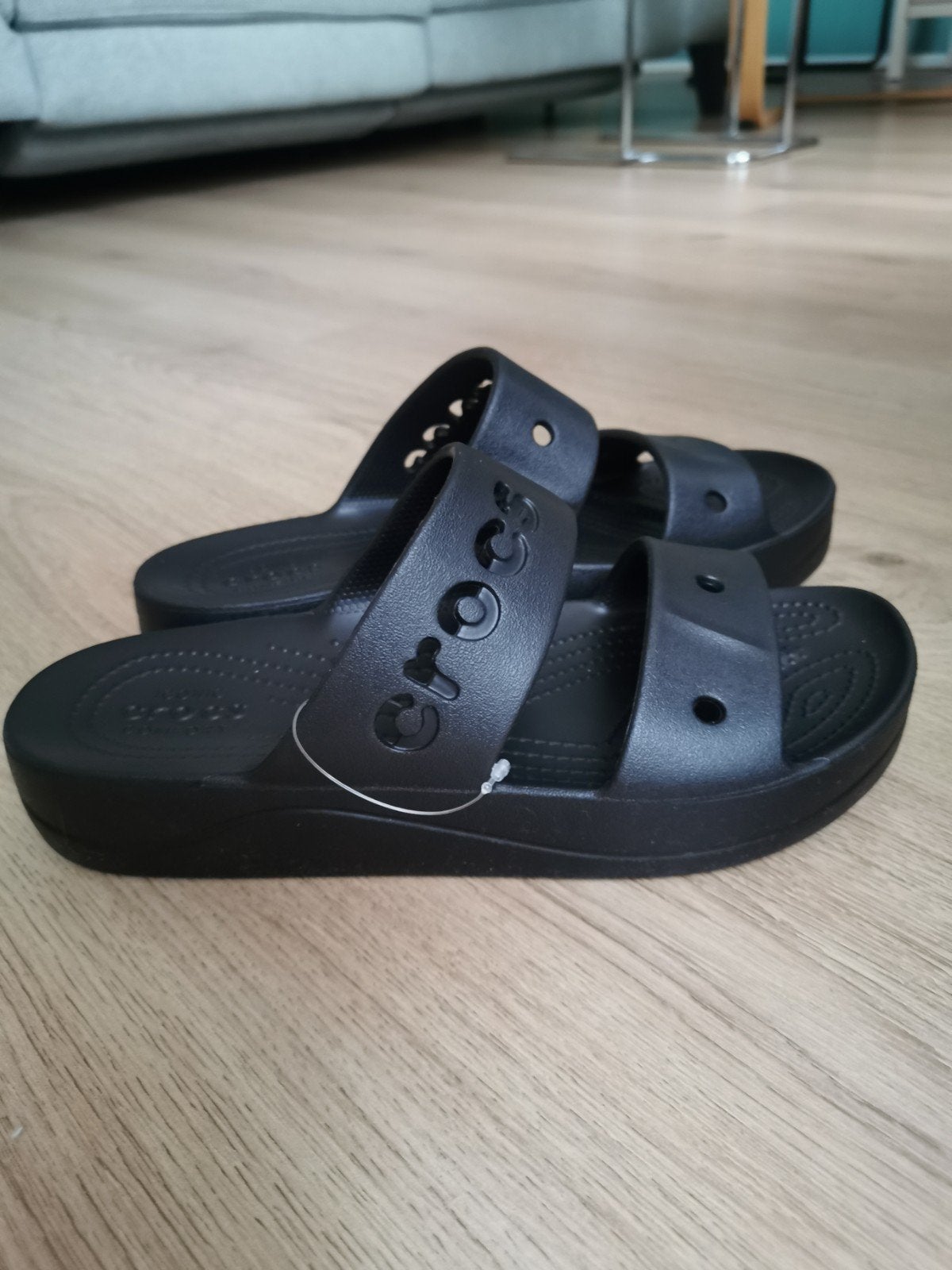 Crocs Baya Platform Slippers Zwart, Zwart, Nieuw, Crocs, Sandalen of Muiltjes