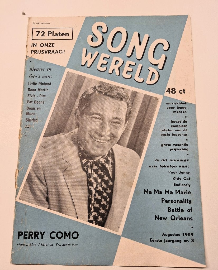 SONGWERELD 1959 ricky nelson marilyn monroe-little richard +, Ophalen of Verzenden, Gelezen, Muziek, Film of Tv