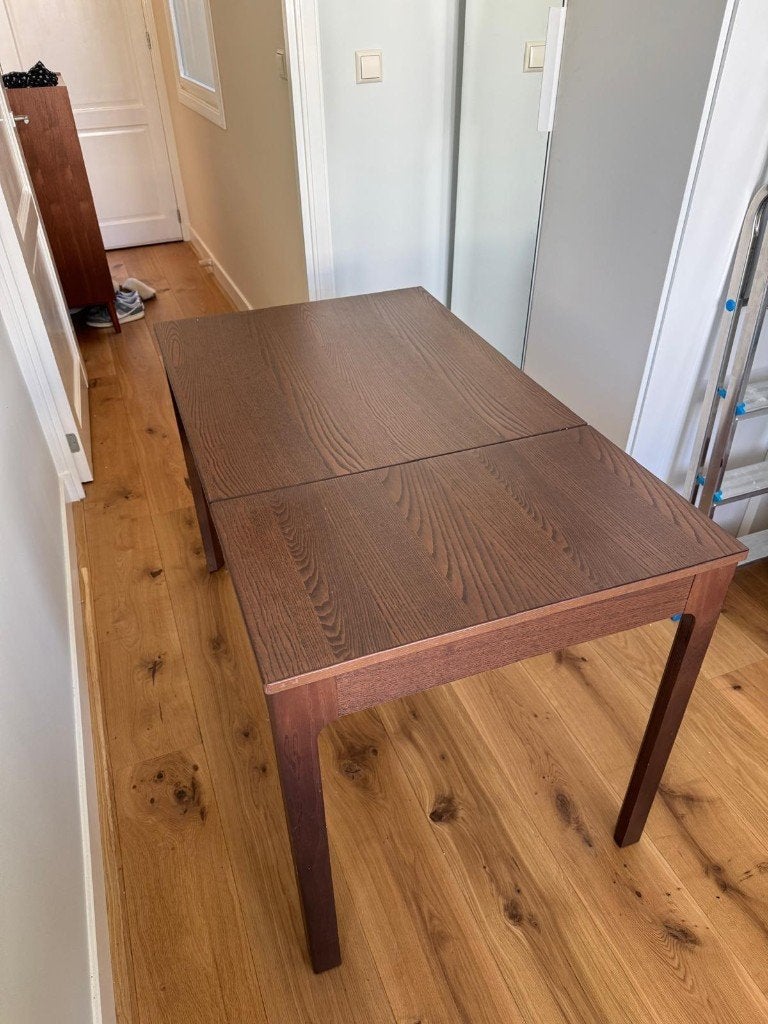 Ikea uitschuifbare tafel, Gebruikt, 50 tot 100 cm, Vierkant, Vier personen