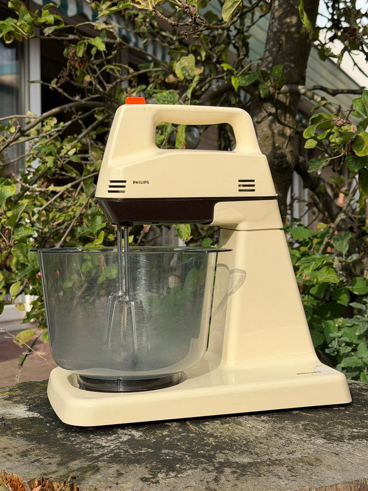 Vintage Philips HR1170 mixer keukenmixer handmixer, Ophalen, Gebruikt, 3 snelheden of meer