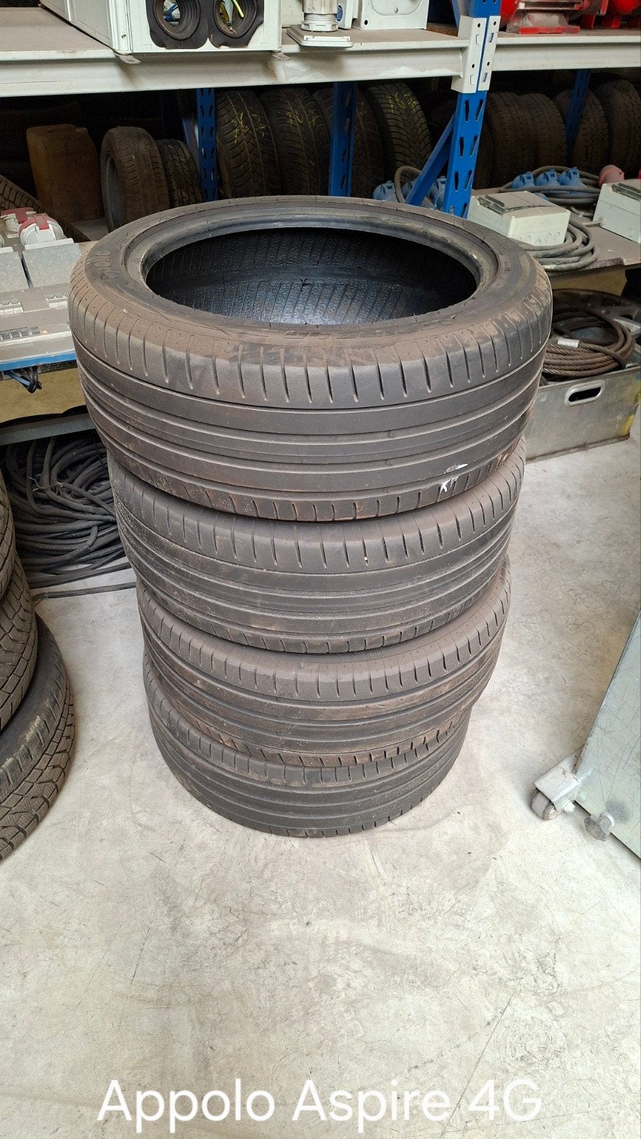 4x Apollo Aspire 4G 235/45 R18 zomerbanden, Ophalen, 18 inch, Gebruikt, 235 mm