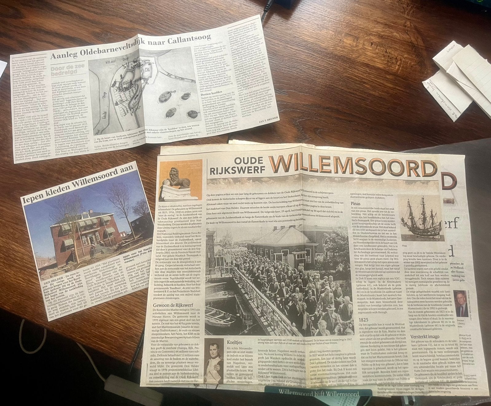 Kranten artikelen Willemsoord Den Helder gratis, 1960 tot 1980, Foto, Ophalen of Verzenden, Zo goed als nieuw