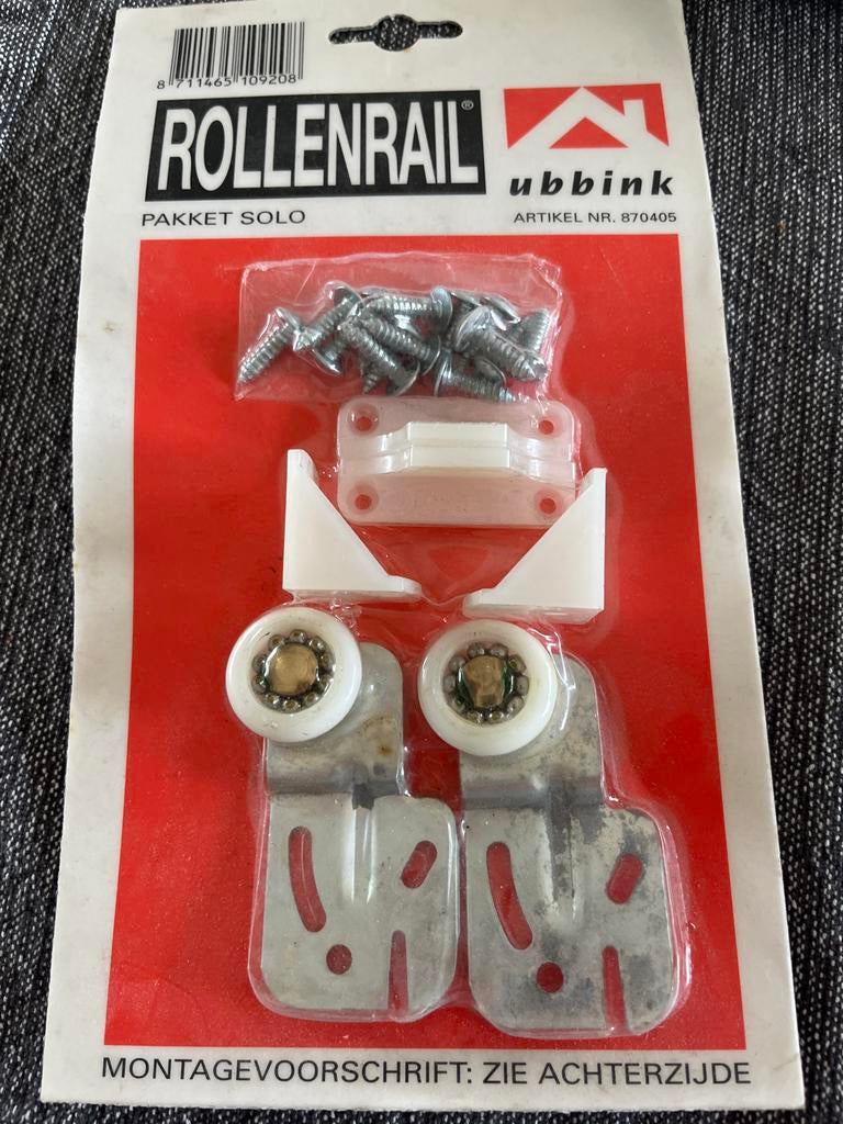 Rollenrail montageset voor schuifdeuren - 6 sets, Doe-het-zelf en Verbouw, Hang- en Sluitwerk, Ophalen, Nieuw, Overige materialen