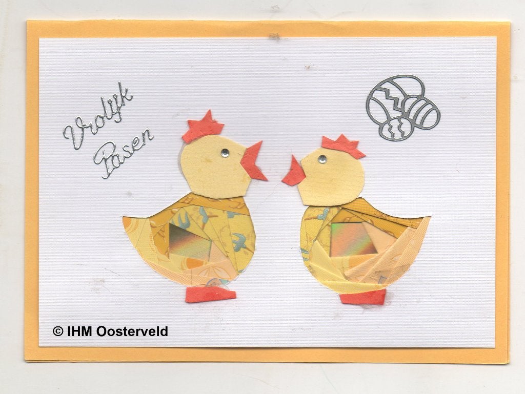 Iris vouwkaart 2  Kuikens, Ophalen of Verzenden, Nieuw, Kerst