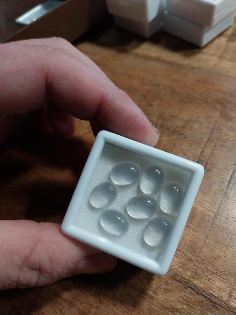 Heldere rozekwarts cabochons, Sieraden, Tassen en Uiterlijk, Edelstenen, Ophalen of Verzenden, Zo goed als nieuw