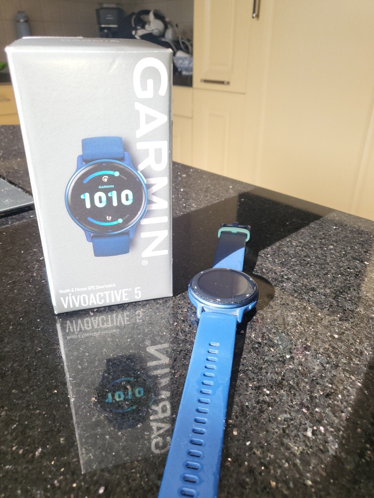 Garmin Vivoactive 5 Smartwatch - Blauw, Gebruikt, Blauw, Garmin, Ophalen of Verzenden