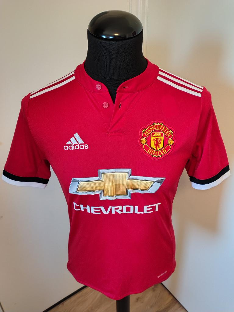 Manchester United Thuis Voetbalshirt 17/18, Sport en Fitness, Voetbal, Maat XS of kleiner, Ophalen of Verzenden, Gebruikt, Shirt