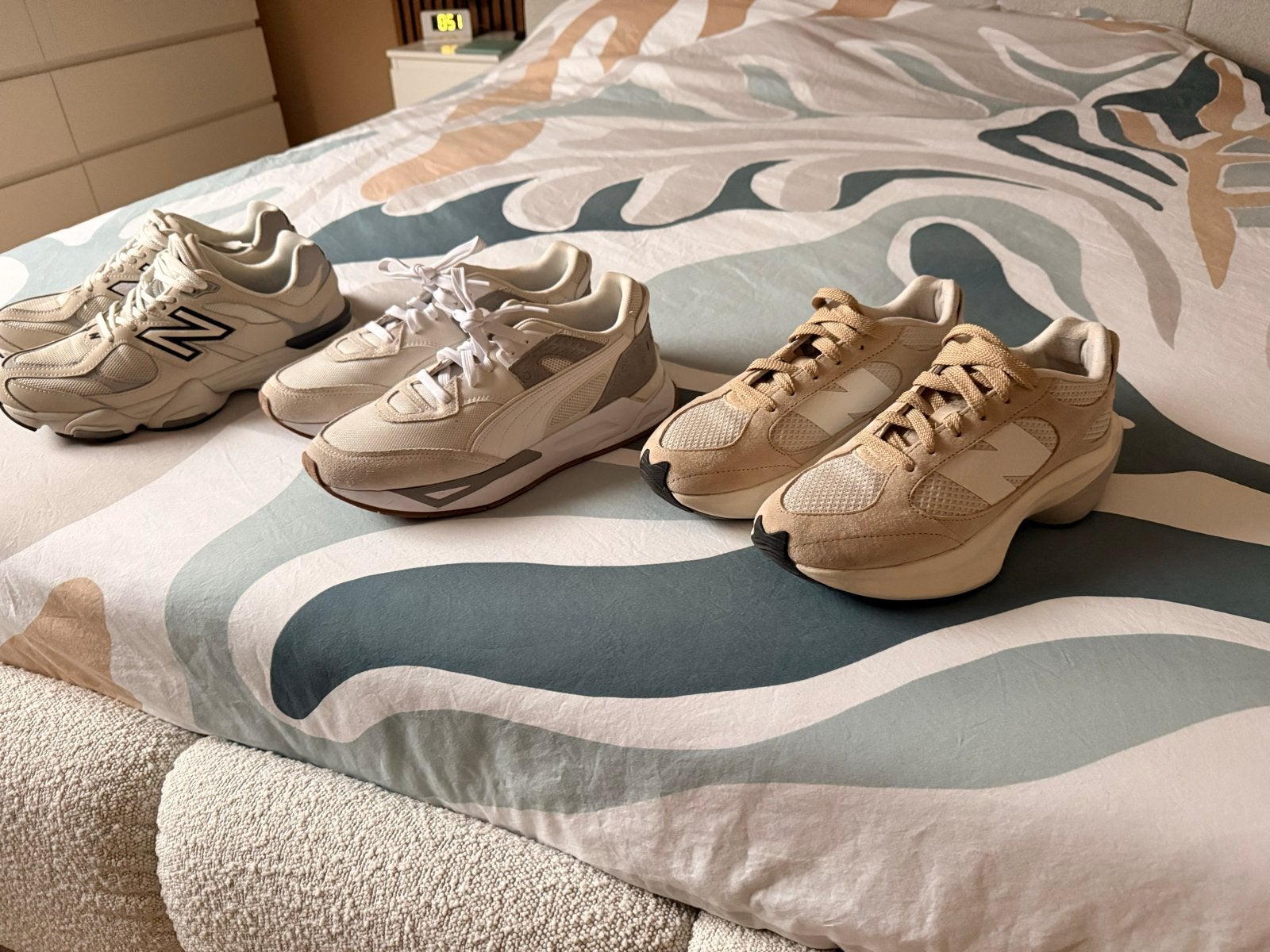 Heren sneakers: Puma en 2x New Balance - Maat 43, Ophalen of Verzenden, Zo goed als nieuw, Overige kleuren, Sneakers of Gympen