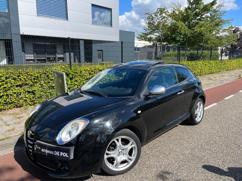 Alfa Romeo MiTo 1.4 T Distinctive Panoramadak Airco Pakeerse, Voorwielaandrijving, Stof, Gebruikt, Zwart