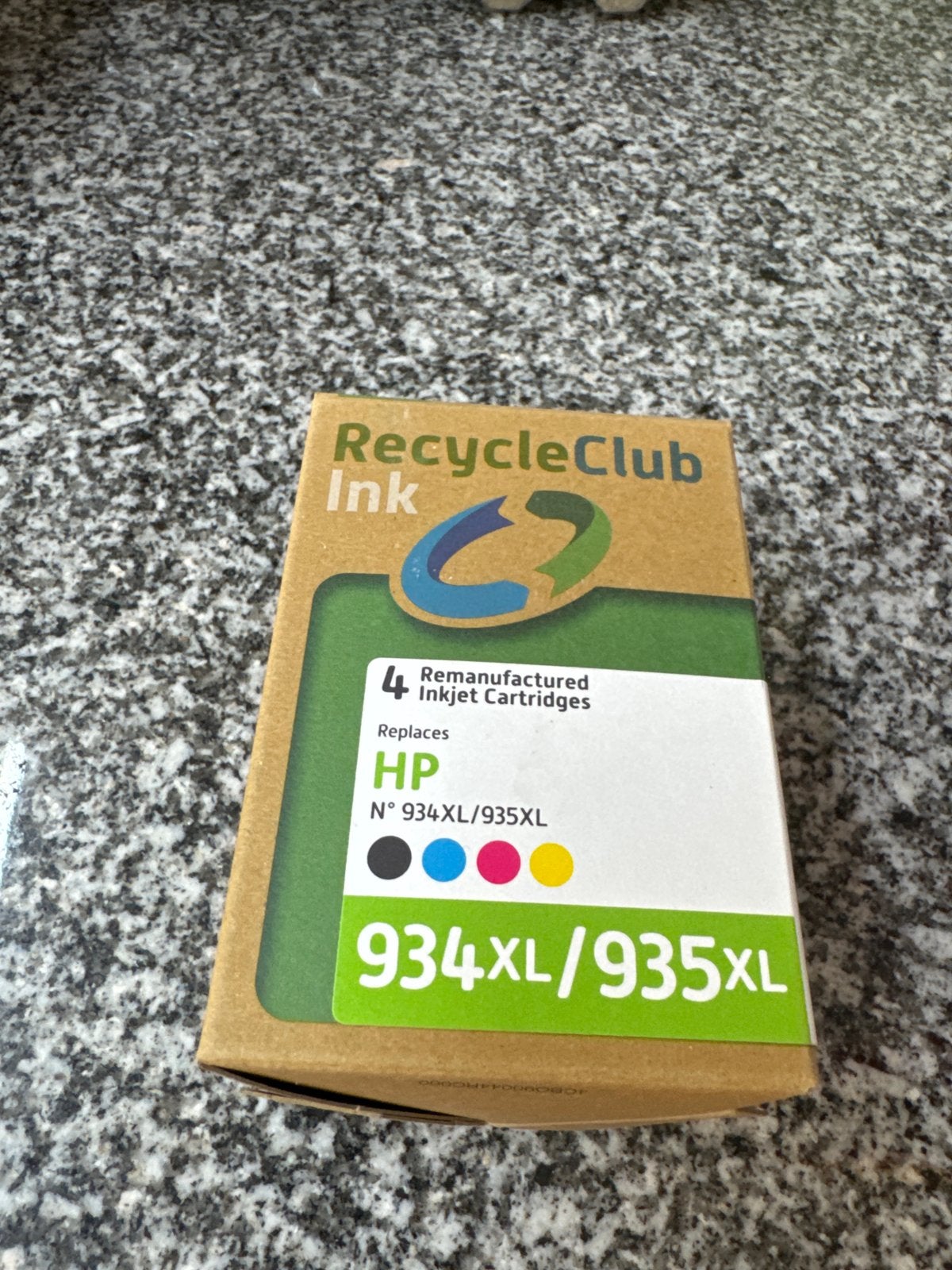 RecycleClub Inktcartridges HP 934XL/935XL - 4 stuks, Ophalen of Verzenden, Nieuw, Kleur printen, Inkjetprinter