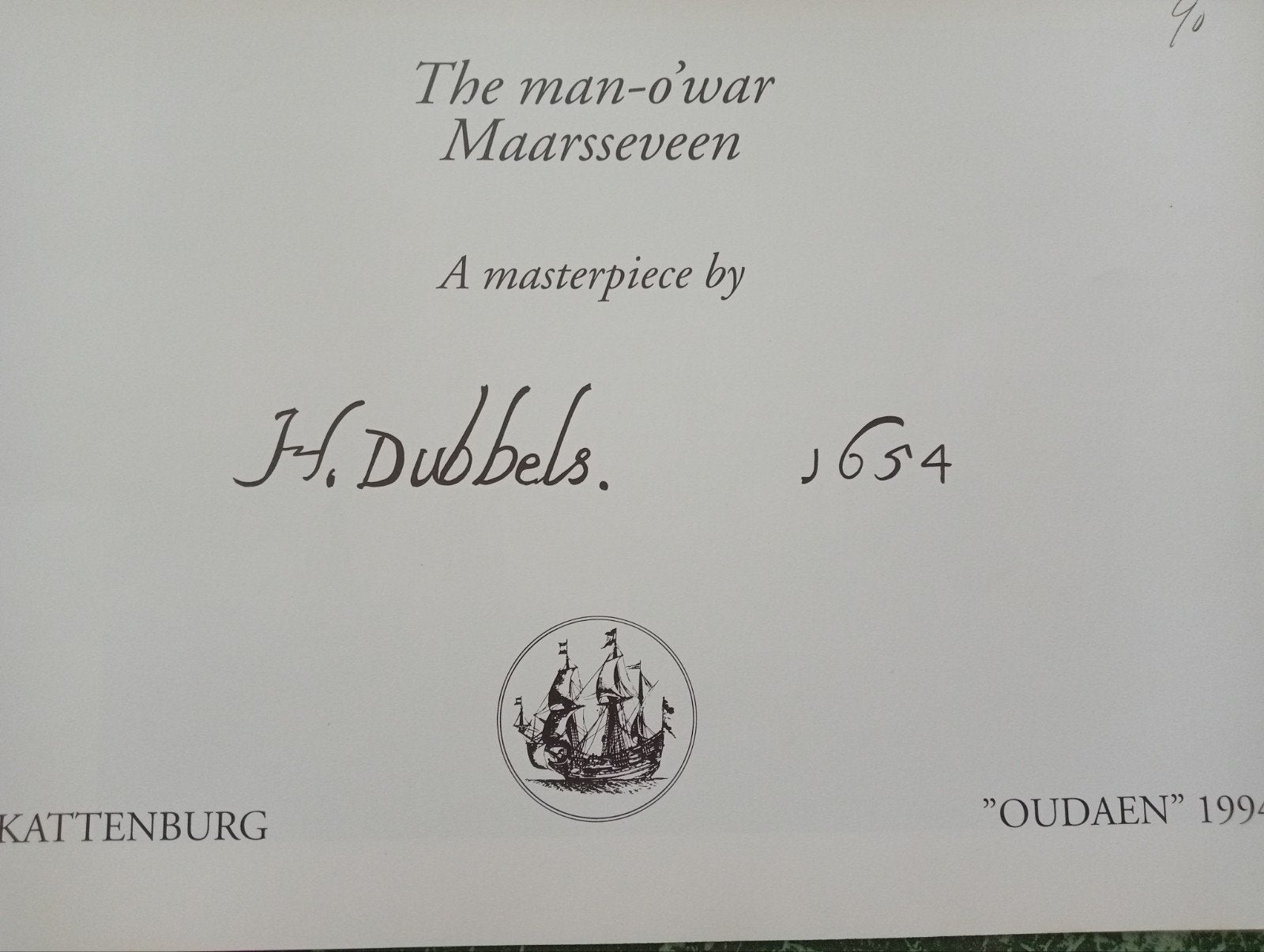 Rob Kattenburg - "Oudaen" 1999 - J.F. Dubbels, Ophalen of Verzenden, Gelezen