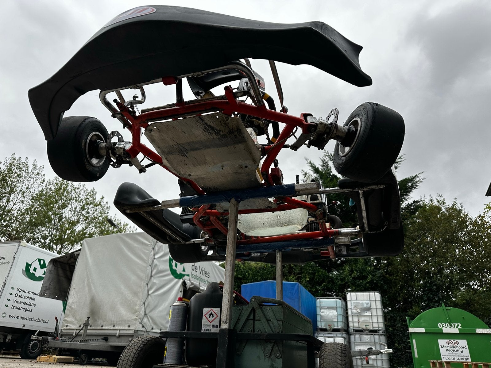 Complete Rotax Max Kart Set met voorrem, Ophalen, Gebruikt, Kart
