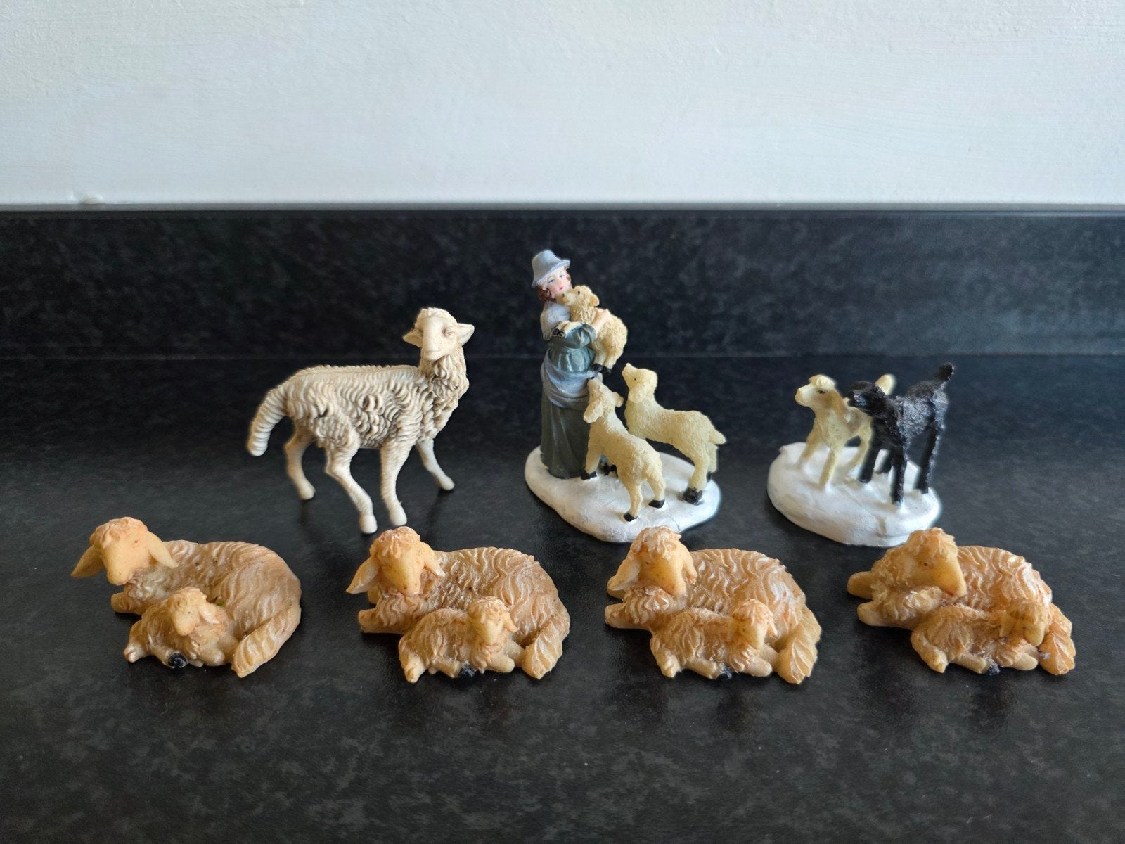 7 beeldjes met schapen, Ophalen, Gebruikt