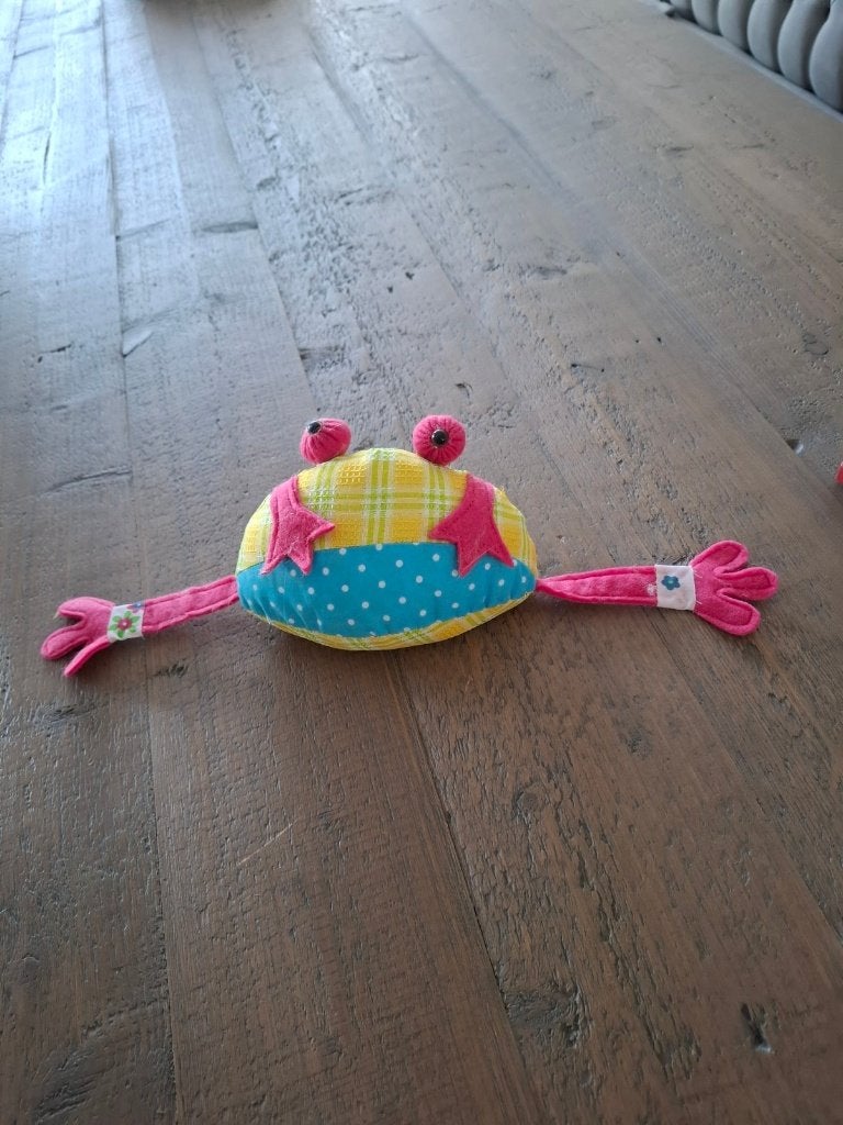 Cosy@Home decoratie kikker knuffel - nieuw met kaartje, Kikker, Overige merken, Nieuw, Ophalen of Verzenden