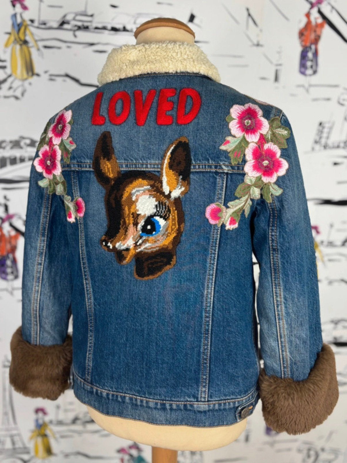 Gucci denim meisjes jas herfst maat 8 + 10 (collectors item), Meisje, Gucci, Jas, Nieuw