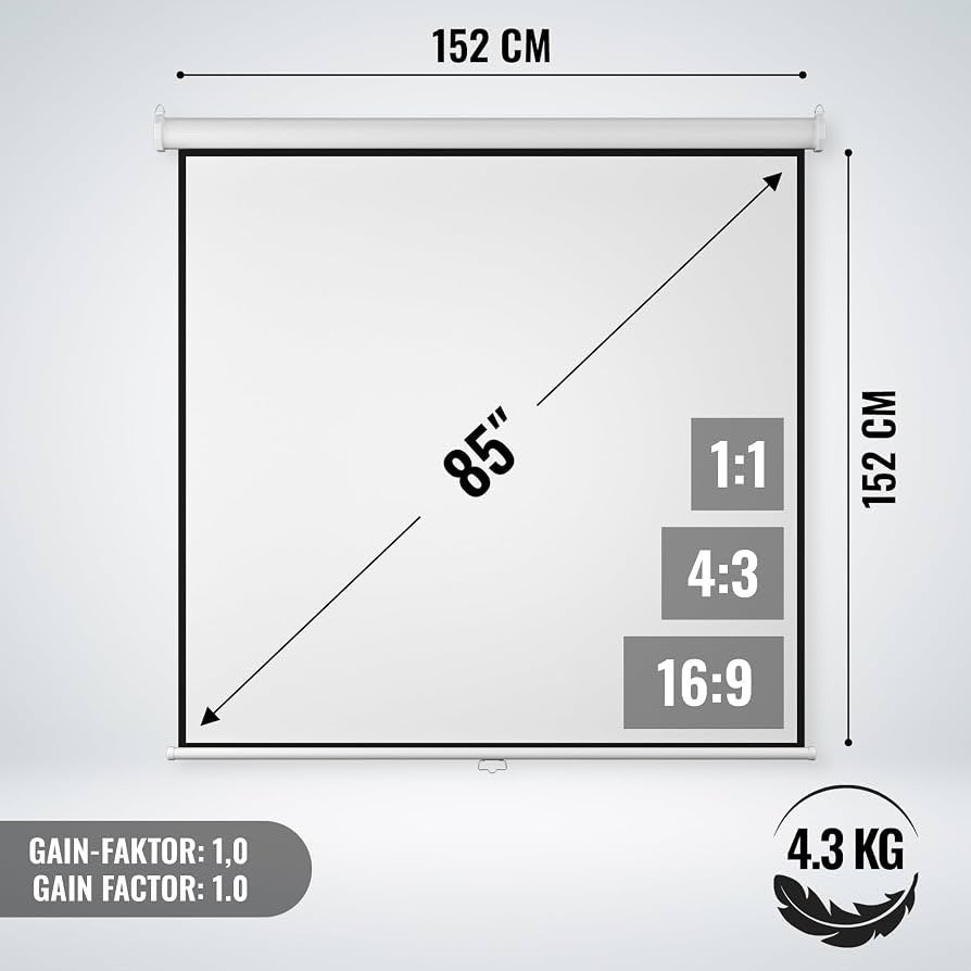 Beamer scherm / projectiescherm, Ophalen, Zo goed als nieuw