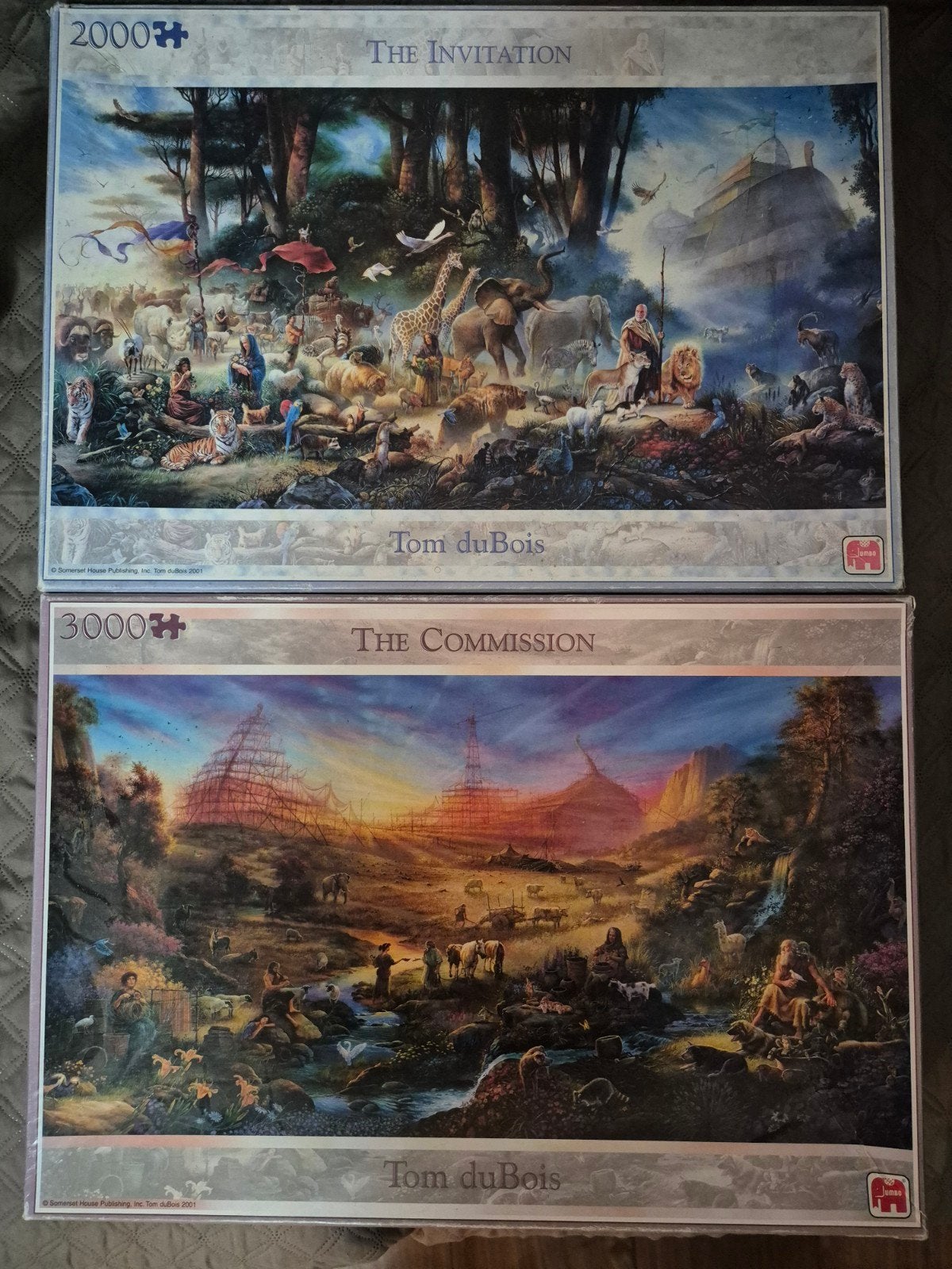 Tom du Bois Puzzels: Invitation (2000) & Commission (, Hobby en Vrije tijd, Ophalen of Verzenden, Meer dan 1500 stukjes, Zo goed als nieuw