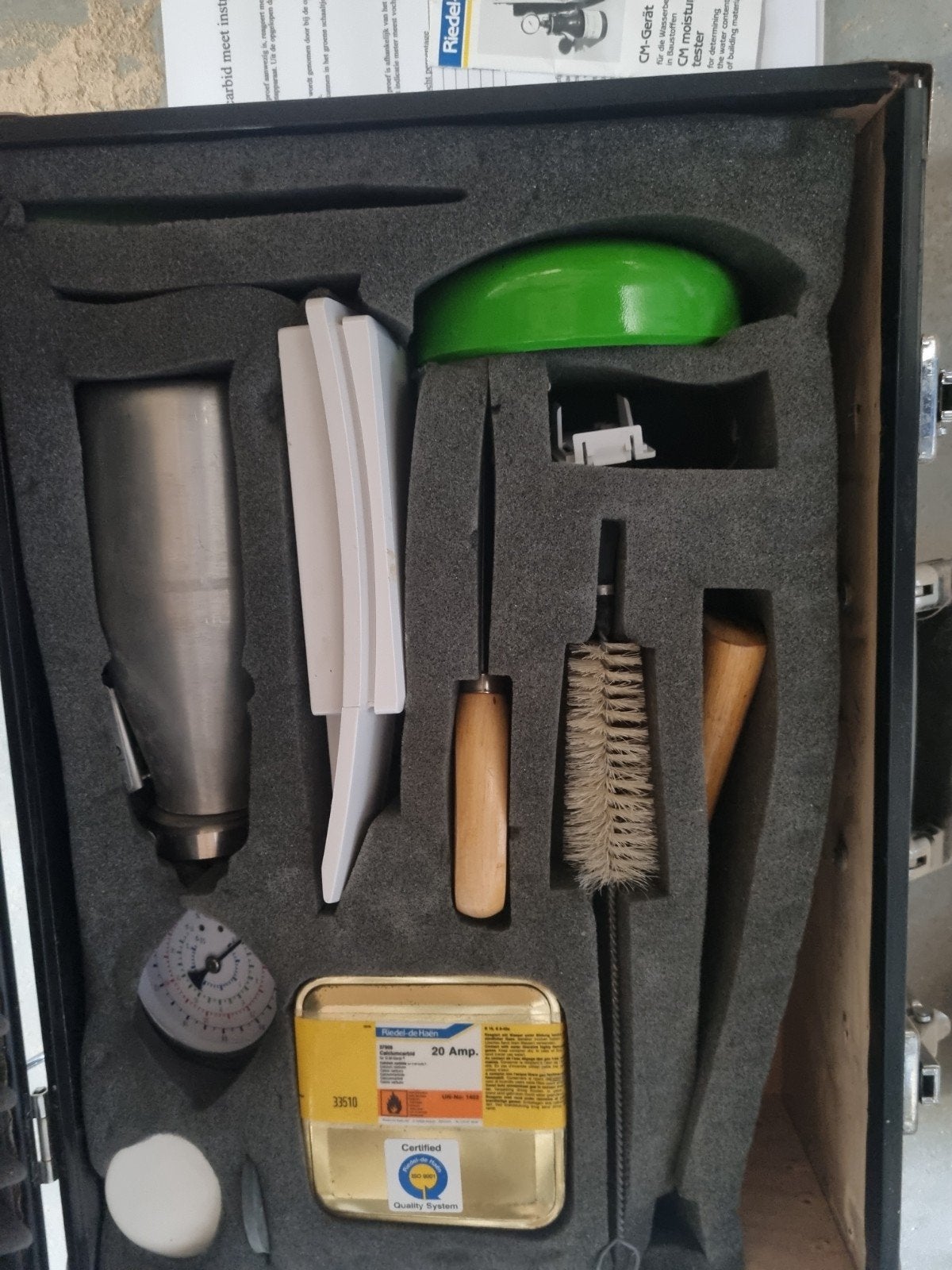 carbid vochtmeter, Ophalen of Verzenden, Zo goed als nieuw