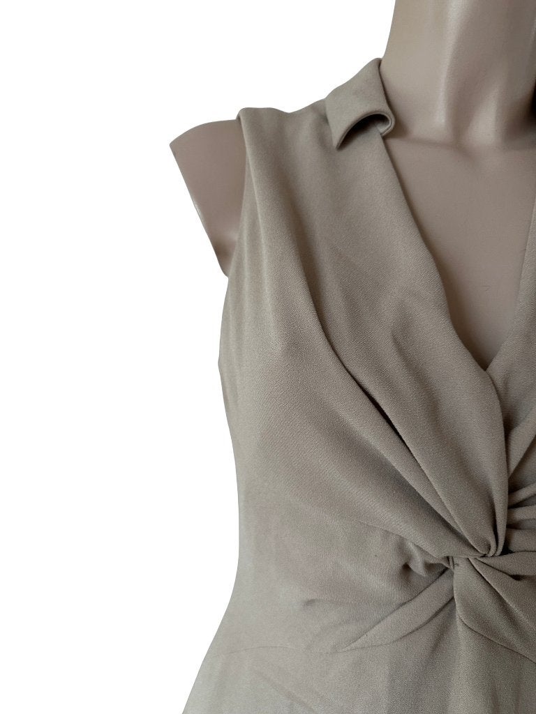 Karen Millen jurk S, Beige, Ophalen of Verzenden, Zo goed als nieuw, Boven de knie