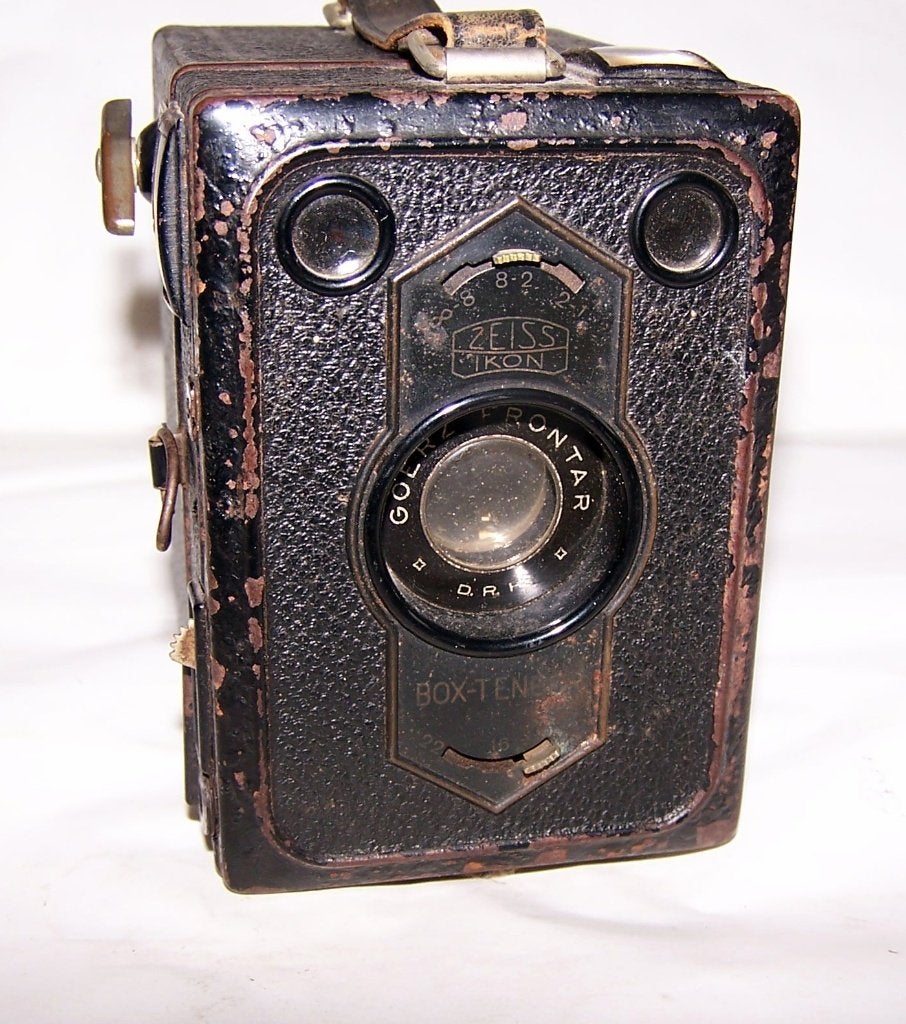 Vintage Zeiss Ikon Goerz Frontar Box-Ten Fototoestel., Ophalen of Verzenden, Voor 1940, Fototoestel