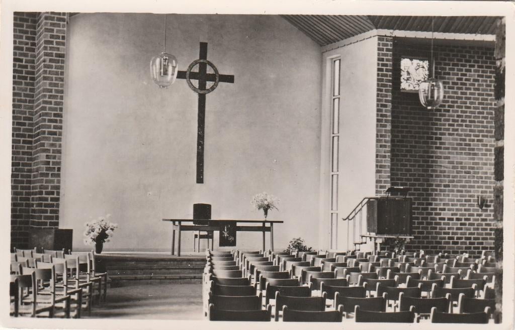 eefde- interieur n.h. kerk, Ophalen of Verzenden, 1940 tot 1960, Friesland