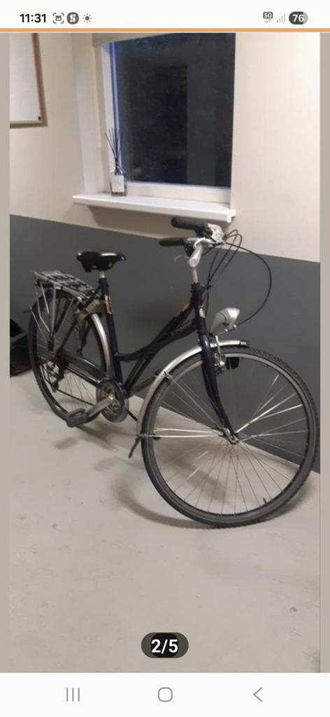 Union bronze peak 24 versnellingen kleur blauw 28 inch, Ophalen, Velgrem, Versnellingen, 53 tot 56 cm