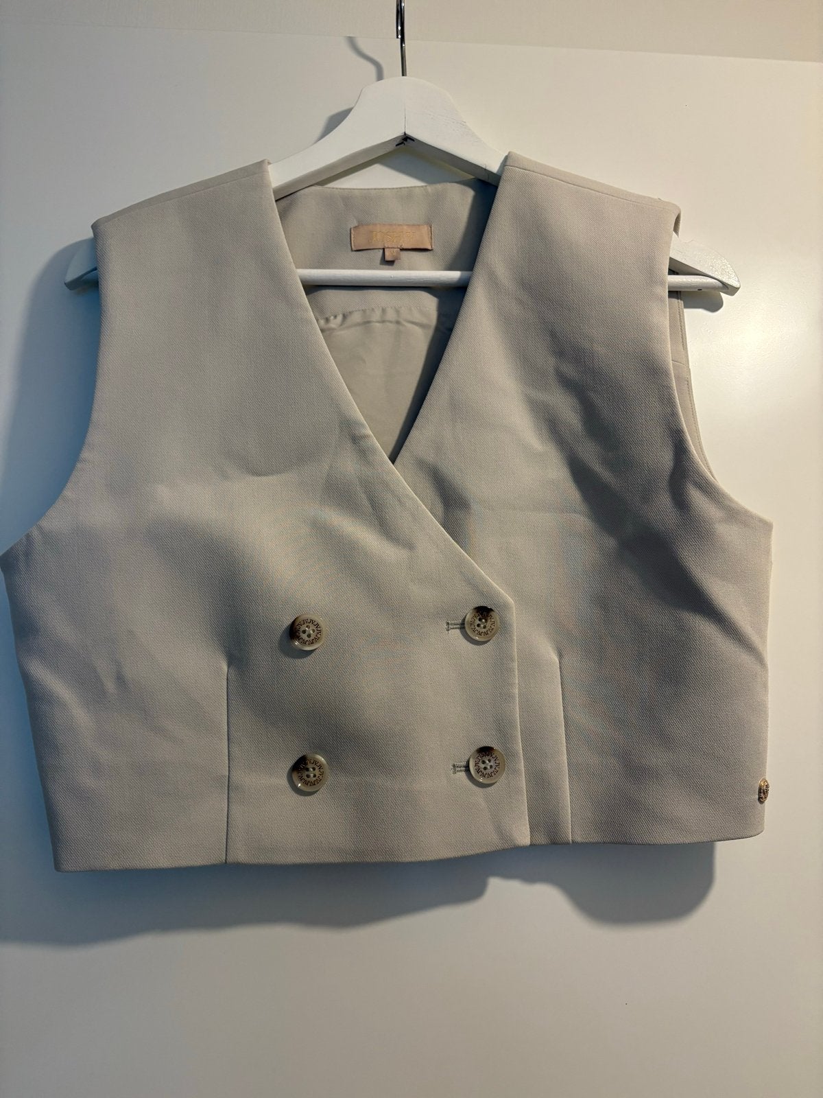 Josh V Tracey Gilet Maat M - Zo goed als nieuw, Kleding | Dames, Ophalen of Verzenden, Zo goed als nieuw, Maat 38/40 (M), Beige