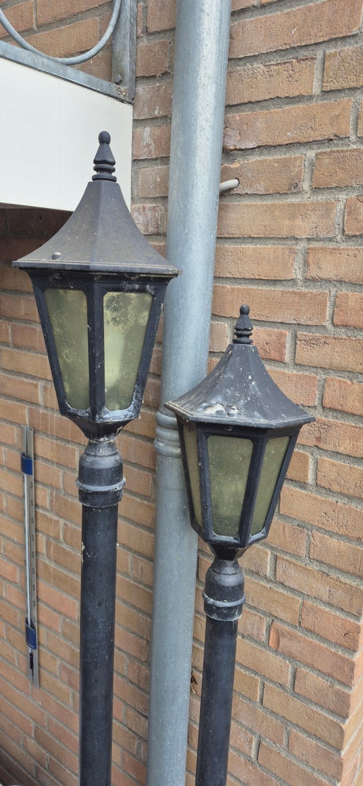 Klassieke tuinlamp, opknapper, E27 fitting, Tuin en Terras, Buitenverlichting, Ophalen, Gebruikt, Staande lamp, Netvoeding