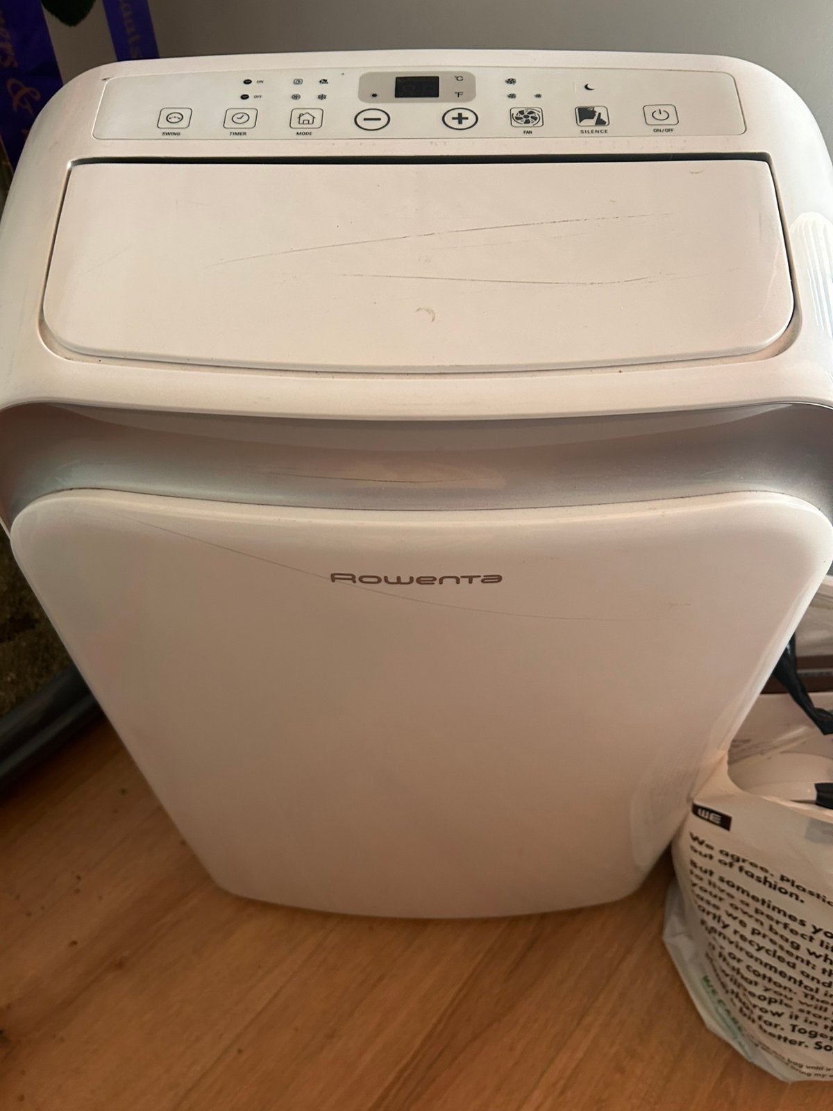 Rowenta airco, Ophalen, Minder dan 60 m³, 3 snelheden of meer, Zo goed als nieuw