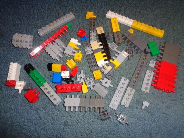 Partij A304=Lego stenen aangepast