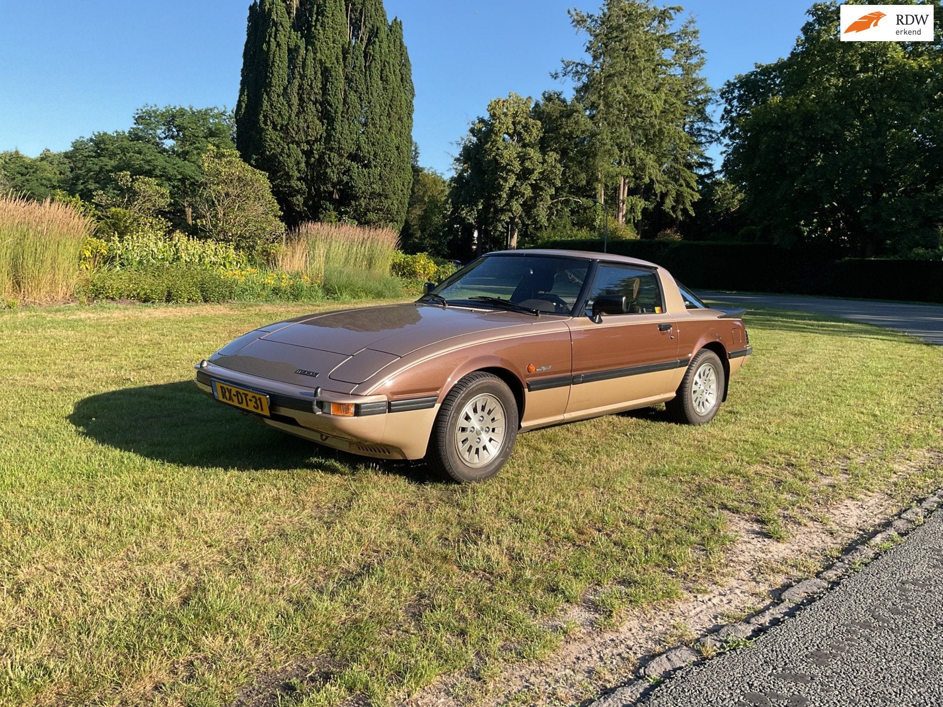 Mazda RX-7 SDX, techn. en optisch in perfecte st. 87.800 km!, Auto's, Beige, Handgeschakeld, Geïmporteerd, RX-7