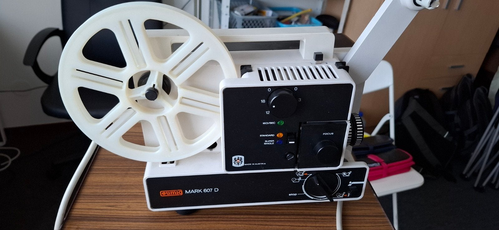 Eumig Mark 607 D Super 8 Filmprojector, Ophalen, Gebruikt