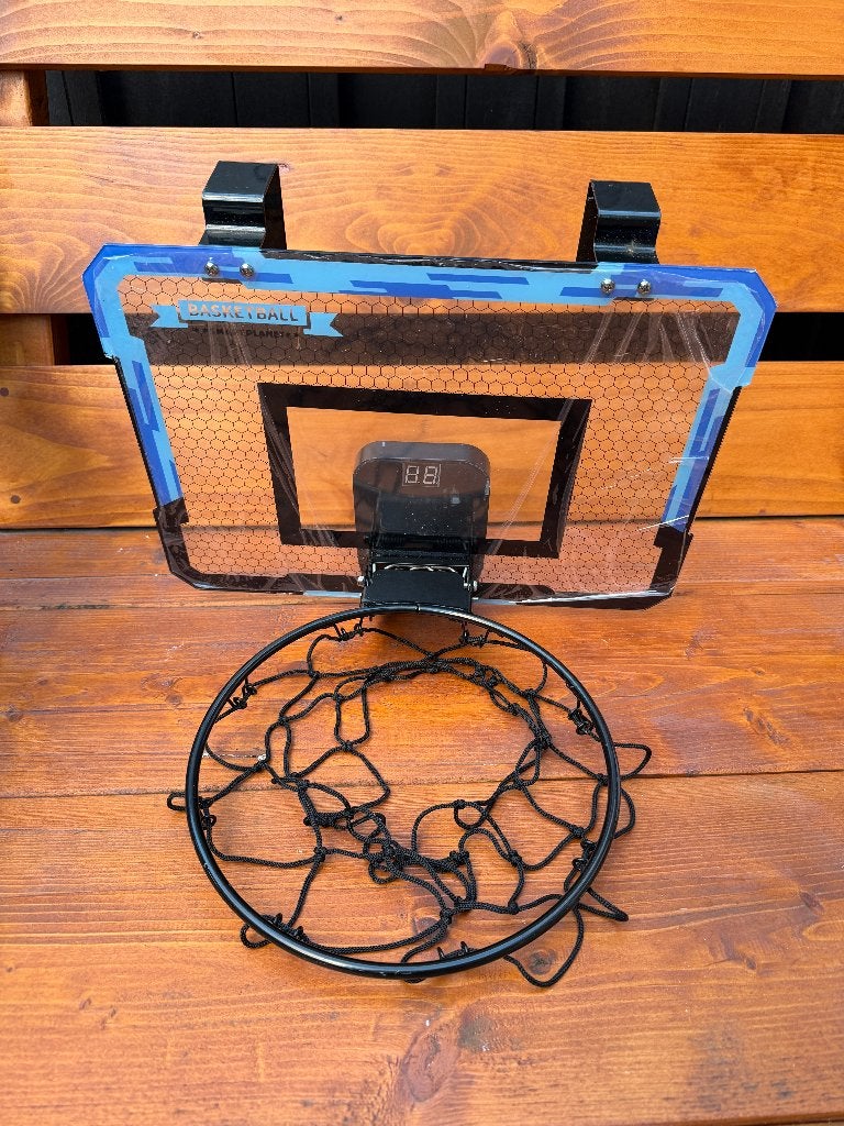 Mini basketbalring met elektronische score, Ophalen, Gebruikt, Ring, Bord of Paal