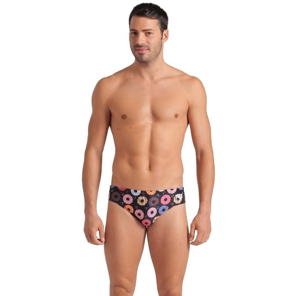 Nieuwe Arena M Donuts Swim Briefs Zwembroek Black Multi, C.da Cisterna, 84/85 62029 Tolentino (MC) Italië, Zwart, Overige maten