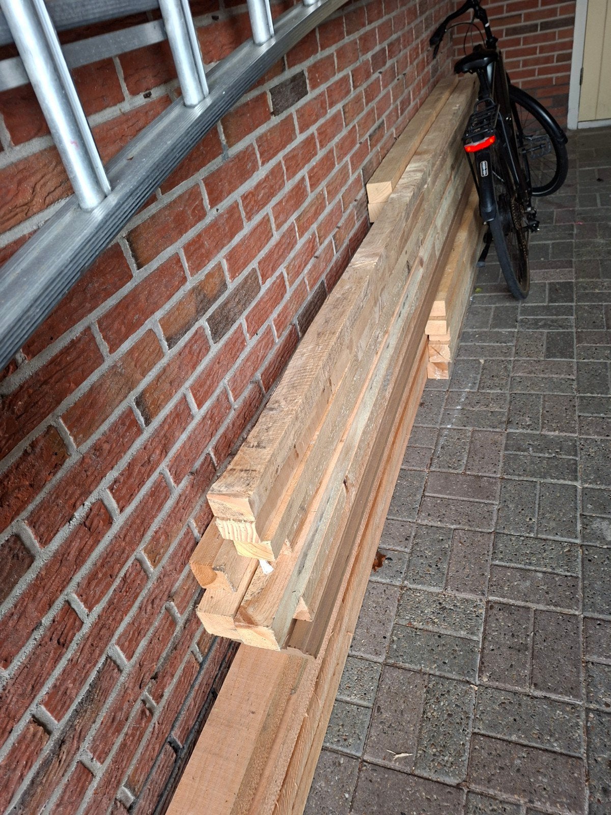 Vurenhouten Balken, Doe-het-zelf en Verbouw, Hout en Planken, Ophalen, Minder dan 25 mm, Plank, Minder dan 200 cm