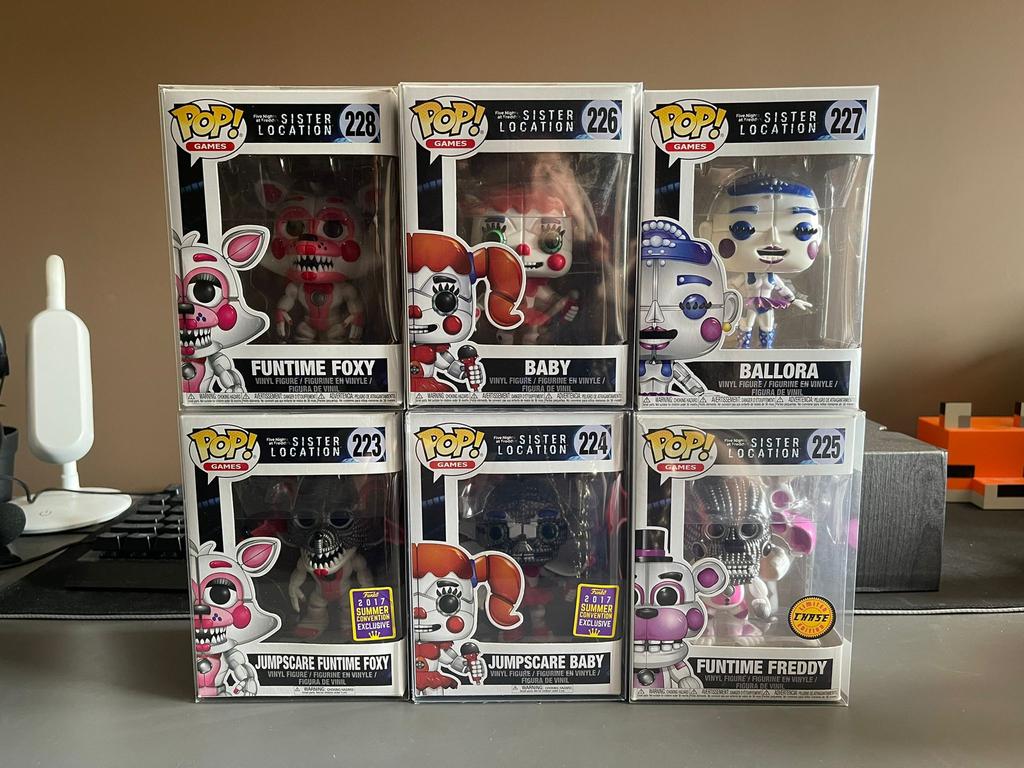 Fnaf Sister Location funko pops, Ophalen of Verzenden, Zo goed als nieuw