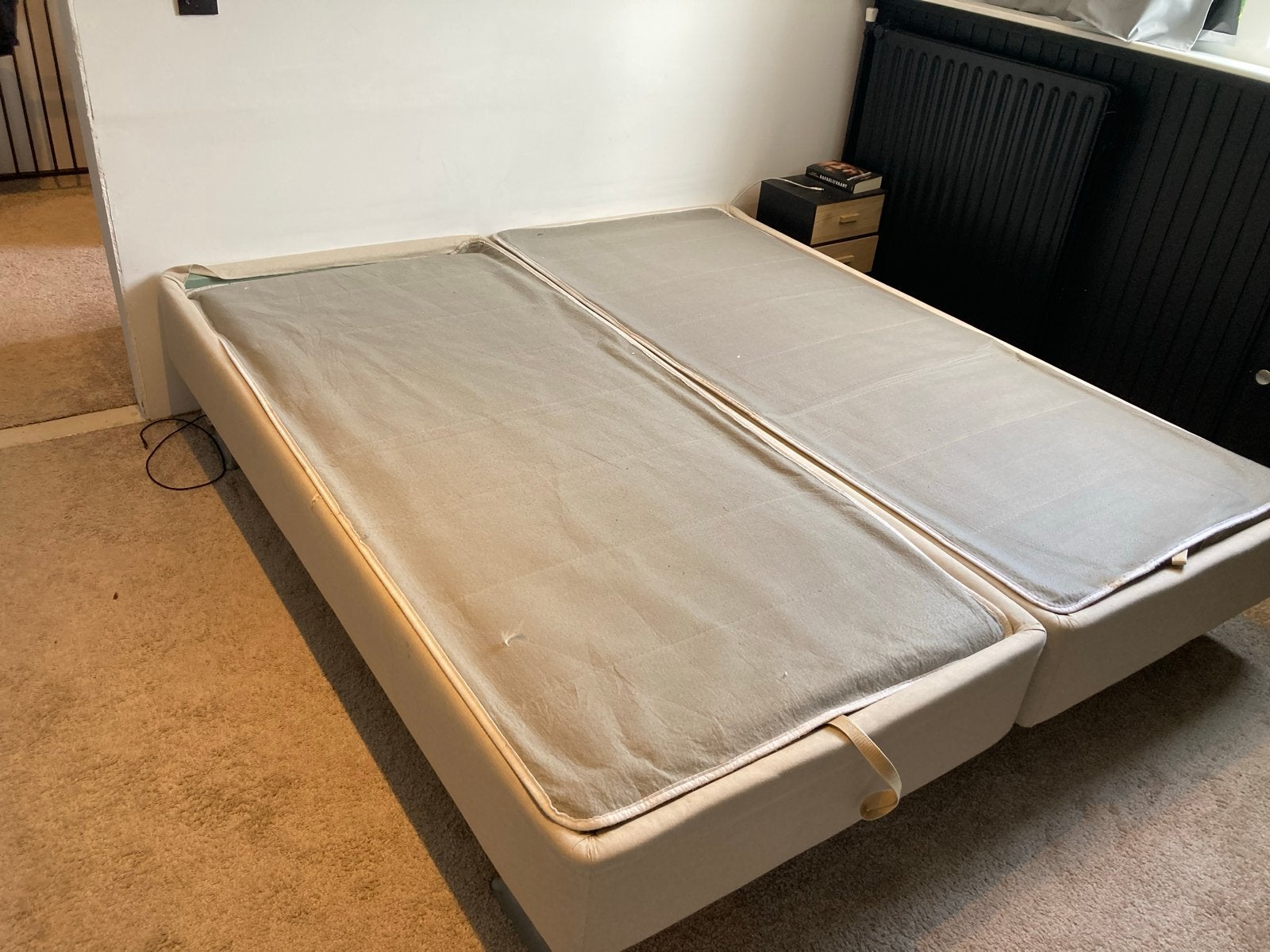 Bedbodems met opbergvak 200x90cm, Huis en Inrichting, Ophalen, Gebruikt, 90 cm, Eenpersoons