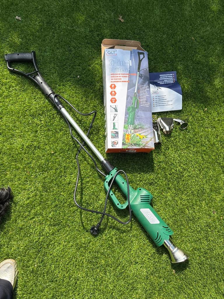 QLT 3-in-1 Elektrische Onkruidbrander, Verfbrander, BBQ-aans, Ophalen of Verzenden, Zo goed als nieuw