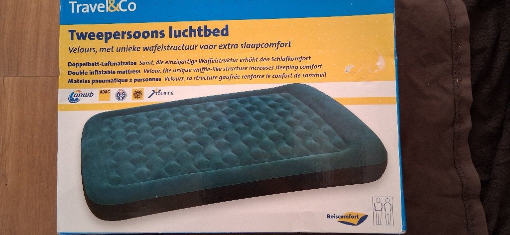 2 persoons luchtbed, Caravans en Kamperen, Luchtbedden, Ophalen, Nieuw, 2-persoons