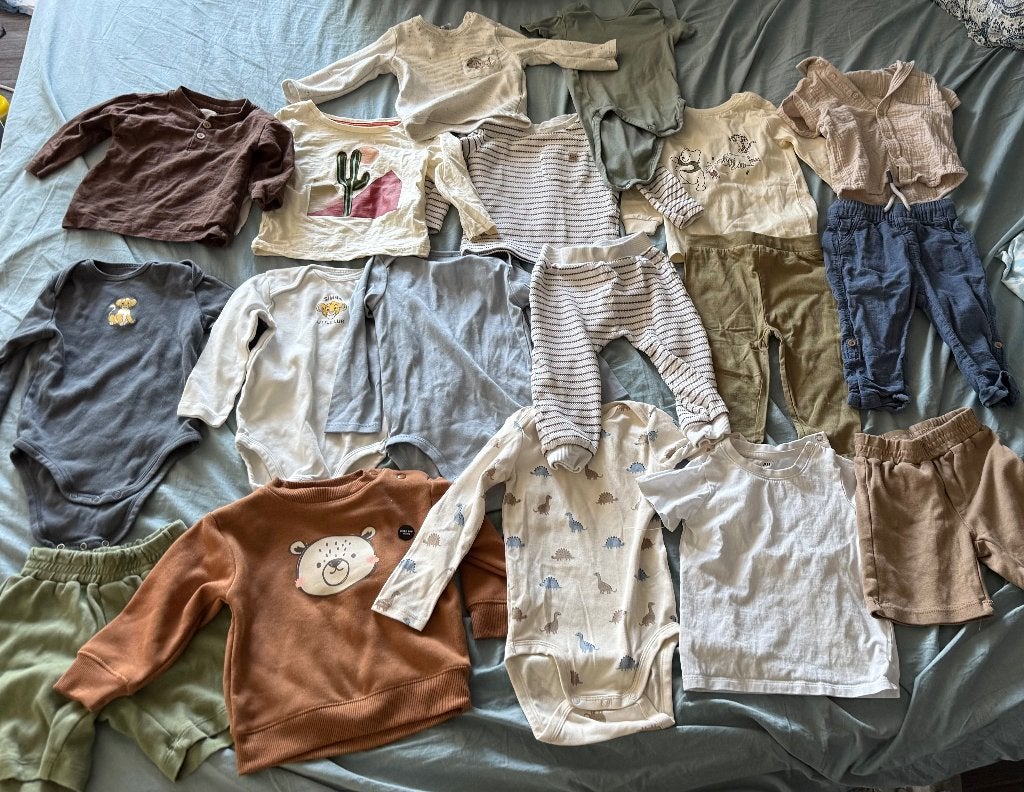 Kledingpakket jongens baby maat 80, Kinderen en Baby's, Ophalen of Verzenden, Zo goed als nieuw, Maat 80