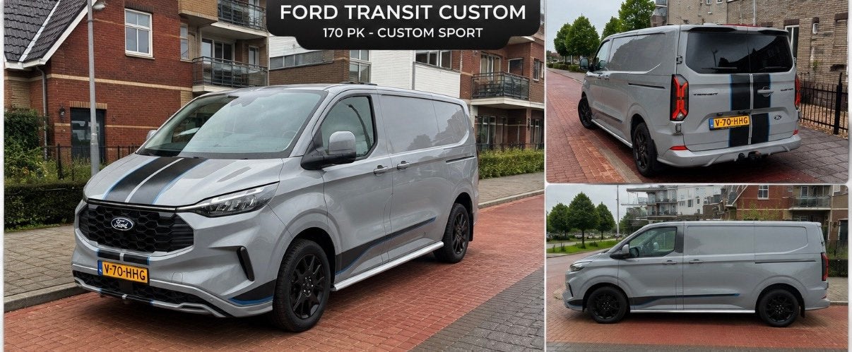 Ford Transit Custom  sport  170pk L1h1 300 AUT 2024, 4 cilinders, Origineel Nederlands, Diesel, Particulier