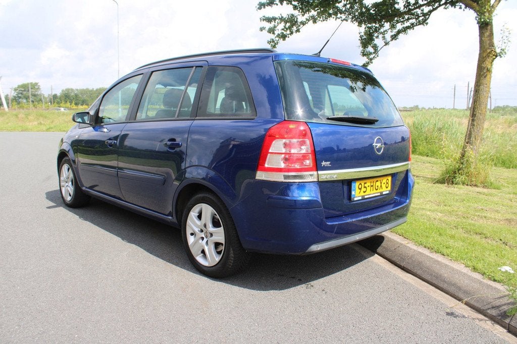 Opel Zafira 1.6 Business Airco Navigatie, Auto's, Opel, Voorwielaandrijving, Gebruikt, 4 cilinders, Blauw