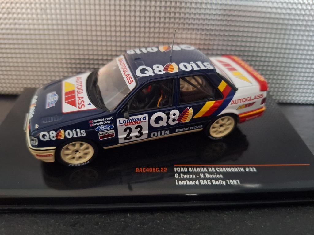 Ford Sierra RS Cosworth #23 RAC Rally 1991 Schaal 1:43, Hobby en Vrije tijd, Modelauto's | 1:43, Overige merken, IXO, IXO, Nieuw