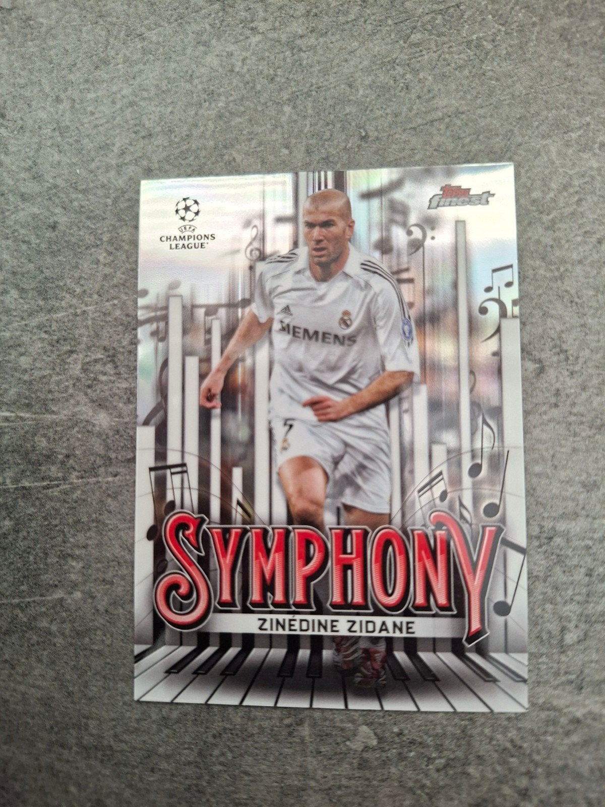 Topps (no panini) Finest Champions League. Zinedine Zidane., Ophalen of Verzenden, Zo goed als nieuw, Plaatje