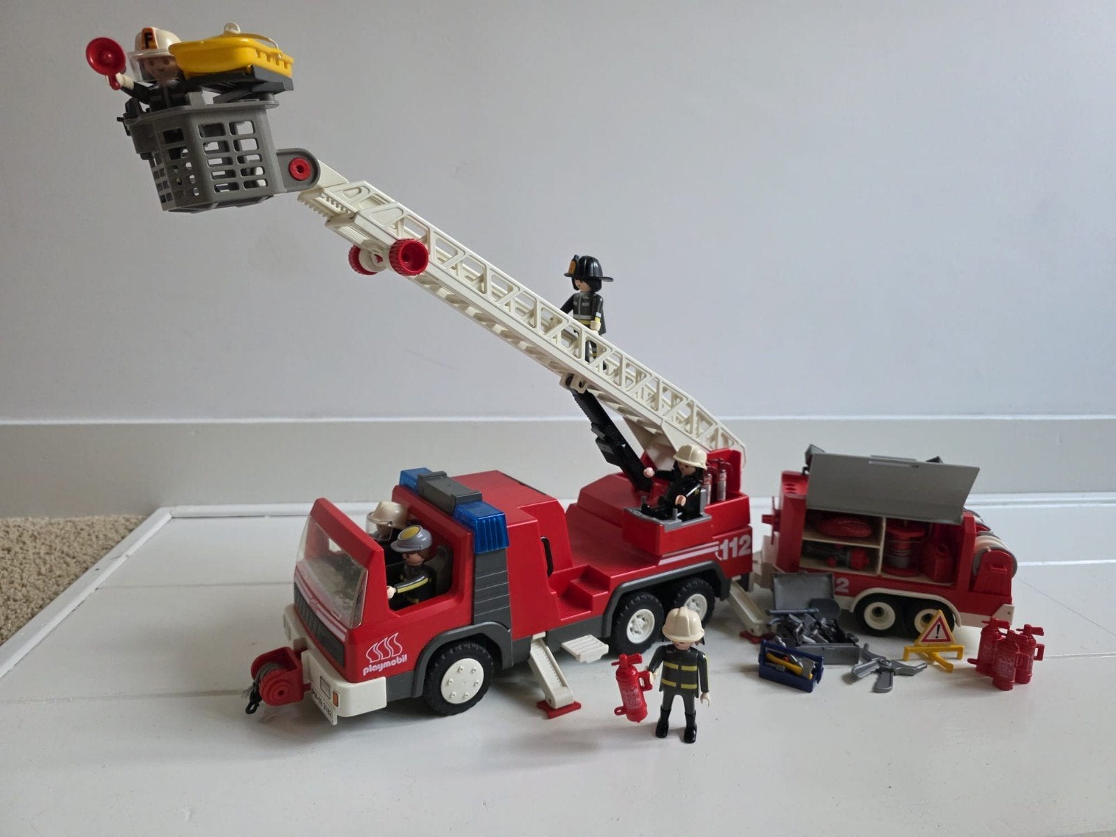 Playmobil Brandweer Set: Volledig uitgeruste wagen, Ophalen, Gebruikt, Complete set, Voertuig