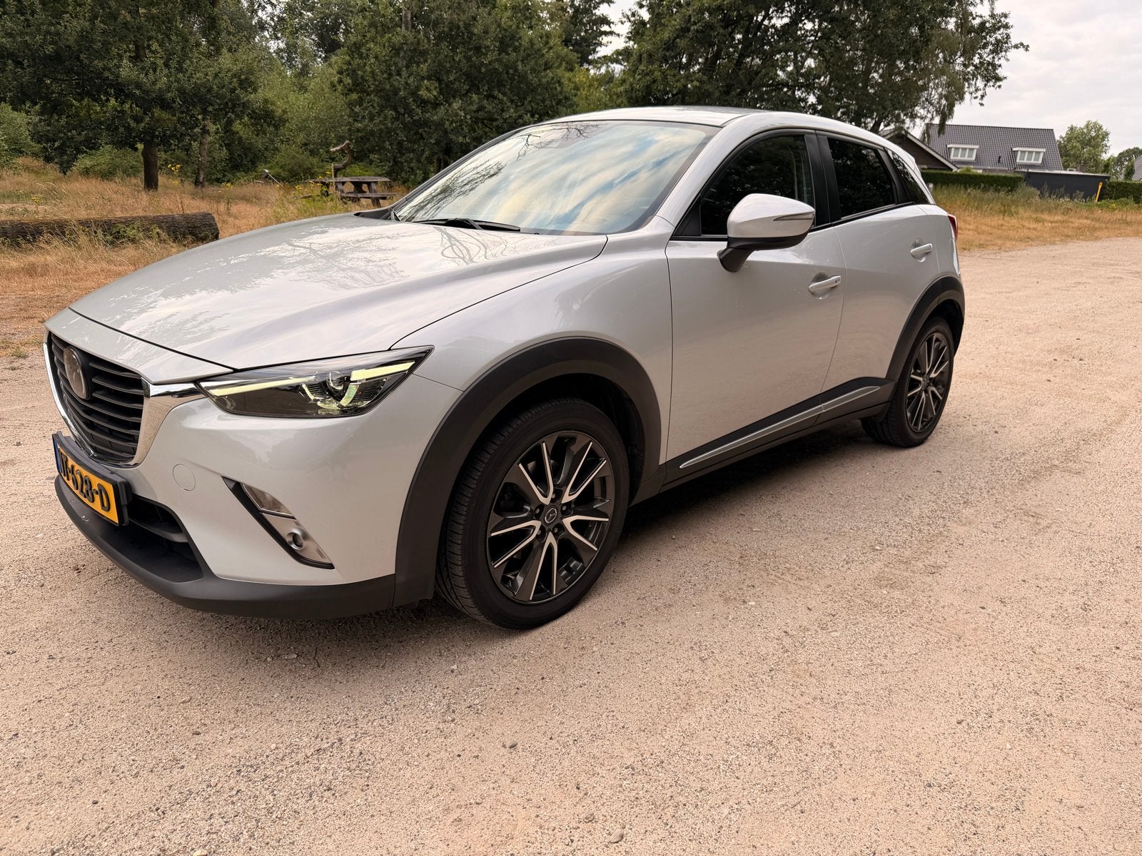 Mazda CX-3 2.0 Skyactiv-g 88KW 2017 Wit  Trekhaak afneembaar, Auto's, Voorwielaandrijving, 1998 cc, 4 cilinders, Origineel Nederlands