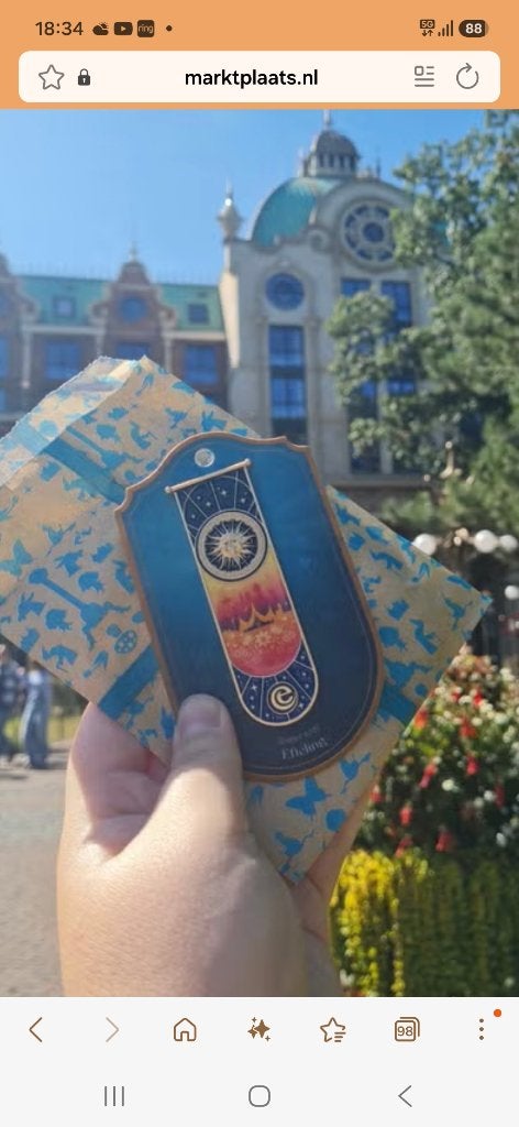 Efteling zomer pin, Verzamelen, Efteling, Ophalen of Verzenden, Nieuw, Button of Speldje