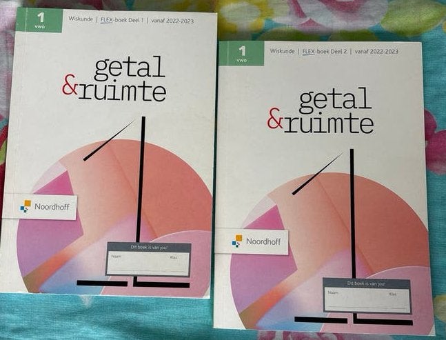 Wiskunde Getal & Ruimte FLEX-boek Deel 1 & 2 VWO 2022-2023, Verzenden, Zo goed als nieuw, VWO, Wiskunde A
