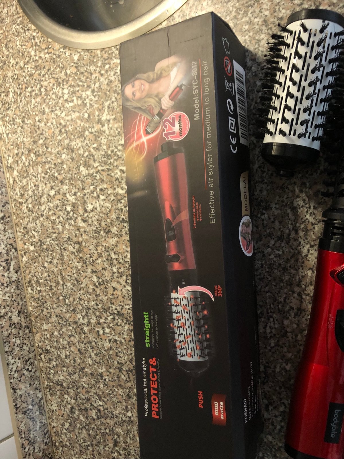 Haar Krulborstel - Professionele Hetelucht Styler SYC-8012, Witgoed en Apparatuur, Ophalen, Haarverzorging