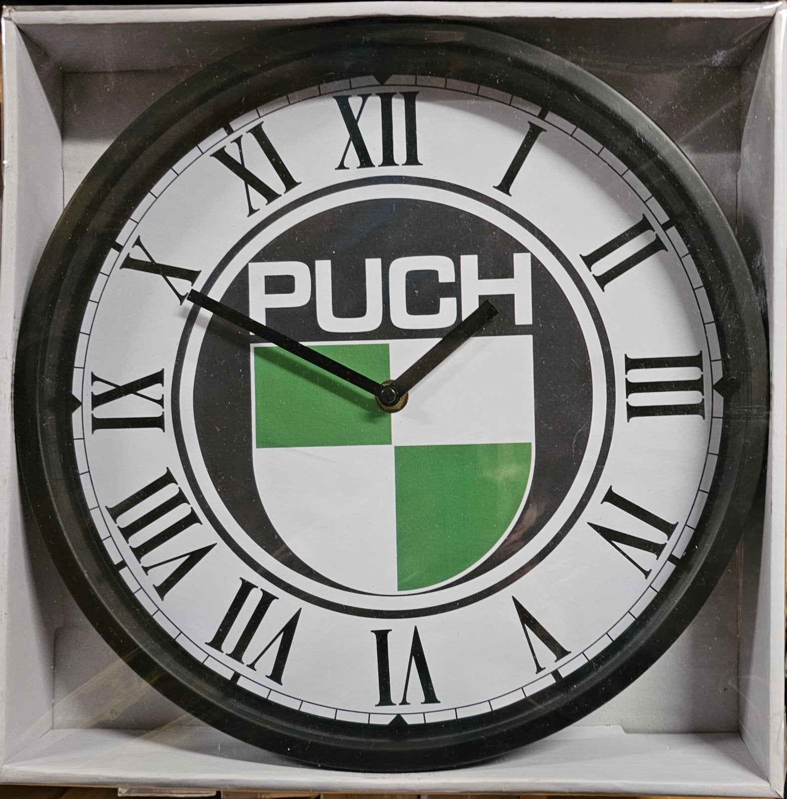 PUCH wandklok 30cm, Verzamelen, Ophalen of Verzenden, Nieuw, Reclamebord